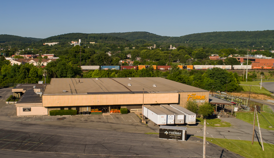 An aerial view of Fromm's Reading headquarters